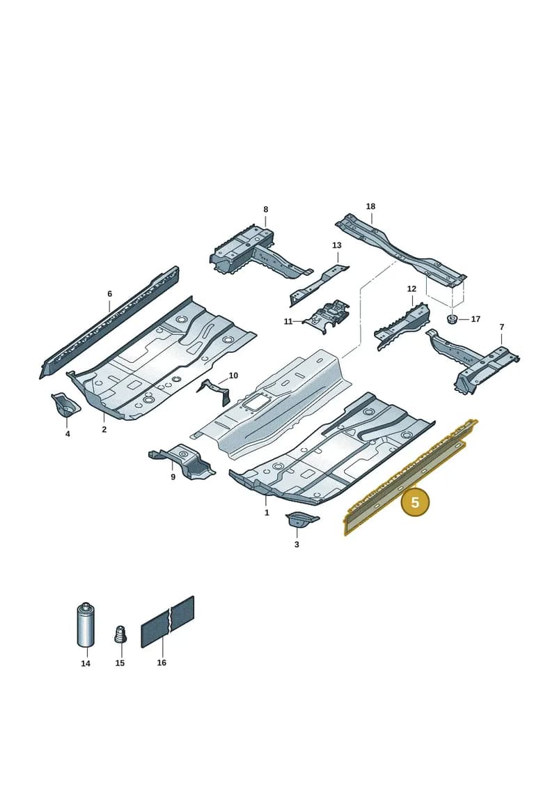 6RA802255 — Skoda Rapid (2012-2022) diagram 62x803010, position 5