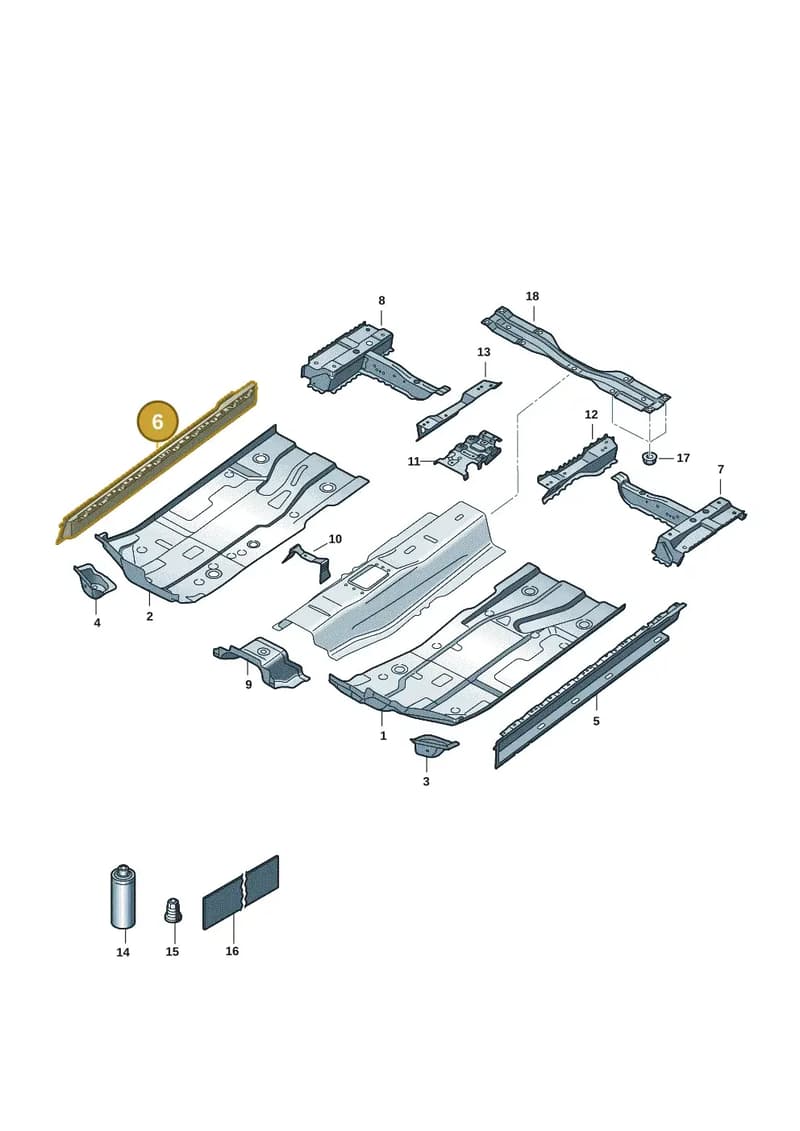 6RA802256 — Skoda Rapid (2012-2022) diagram 62x803010, position 6