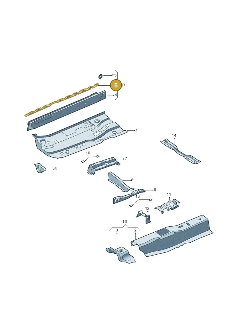6RA802308 — SEAT Toledo (2015-2019) diagram 740803100, position 5
