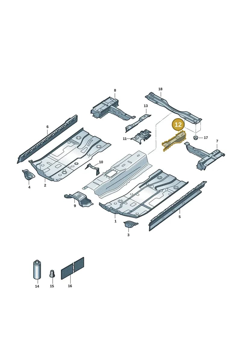 6RA802381 — Skoda Rapid (2012-2022) diagram 62x803010, position 12