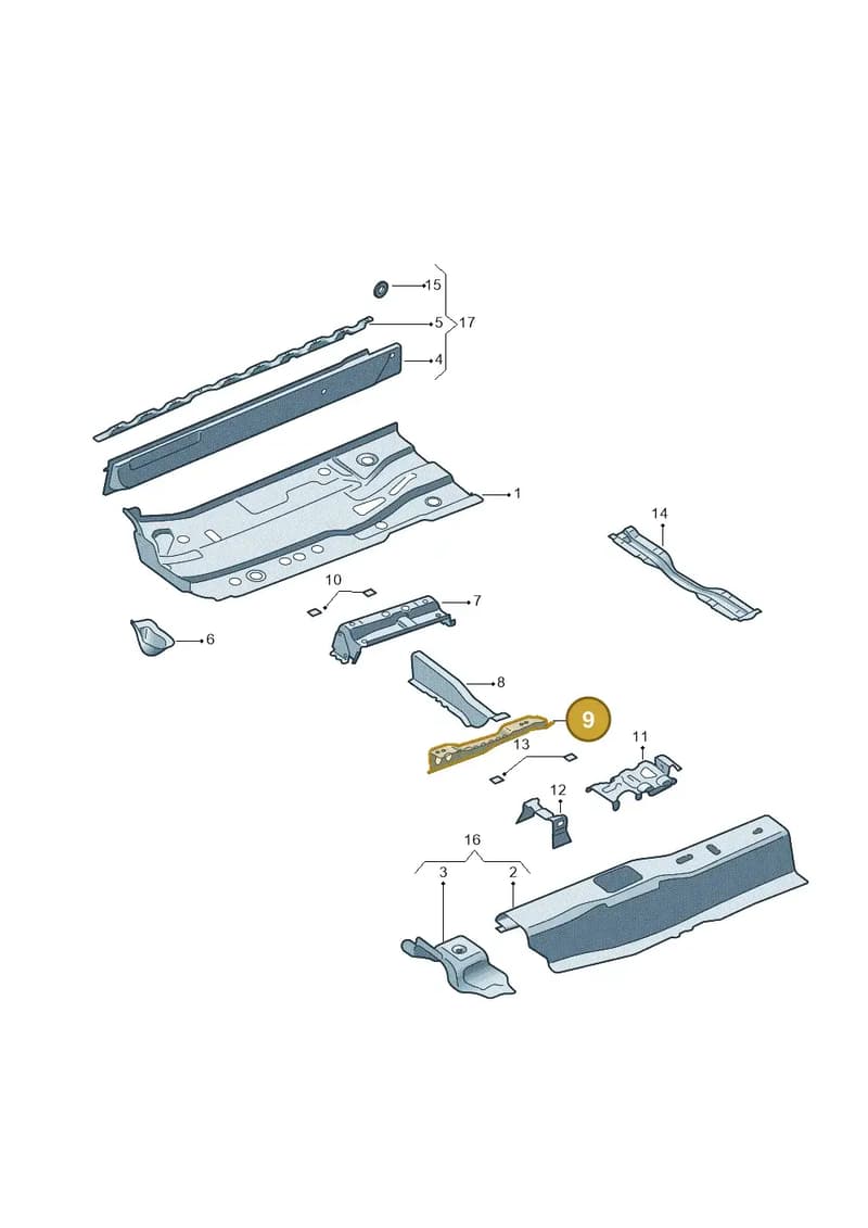 6RA802382 — SEAT Toledo (2015-2019) diagram 740803100, position 9