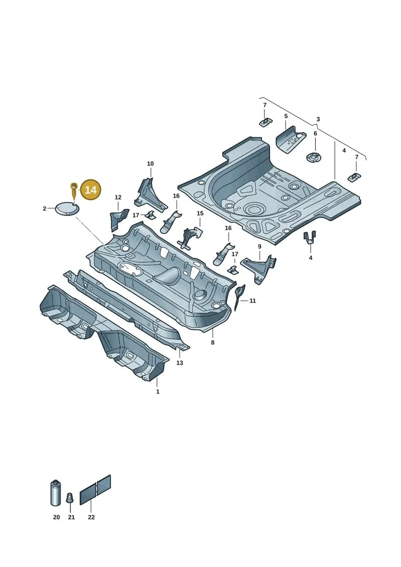 6RA802516 — Skoda Rapid (2012-2022) diagram 62x803020, position 14