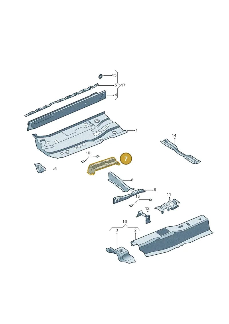 6RA802581 — Skoda Rapid (2012-2022) diagram 740803100, position 7
