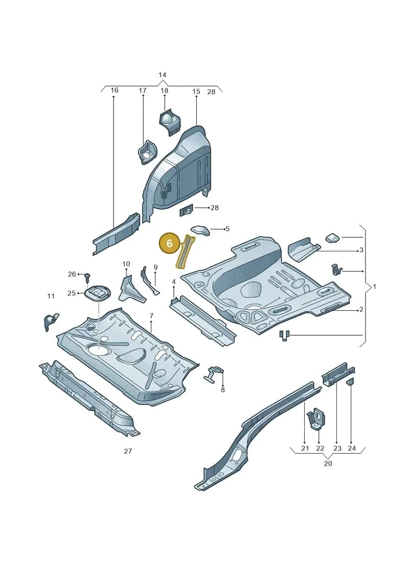 6RA802954 — SEAT Toledo (2015-2019) diagram 740803200, position 6
