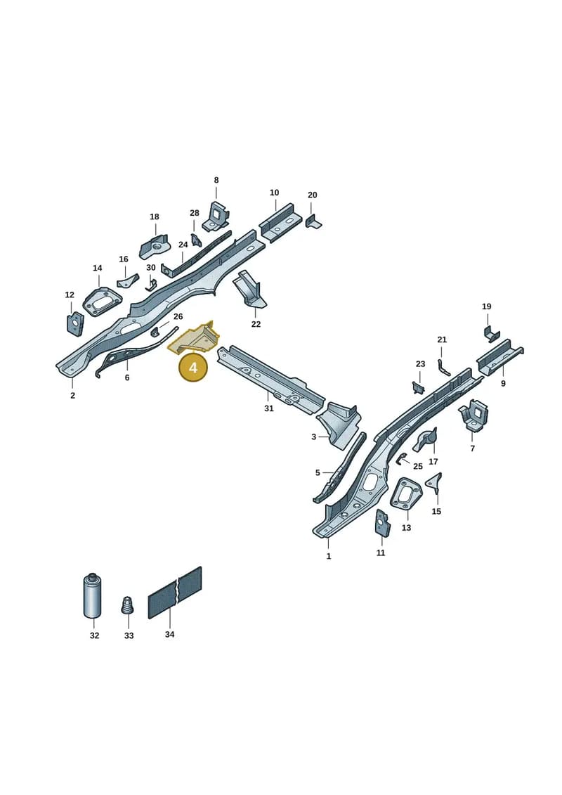 6RA803066 — Volkswagen Polo 1.6 (2020-2022) diagram 62x803025, position 4