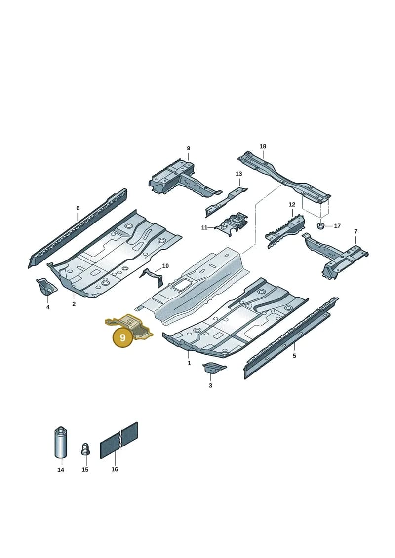6RA803067A — Skoda Rapid (2012-2022) diagram 62x803010, position 9