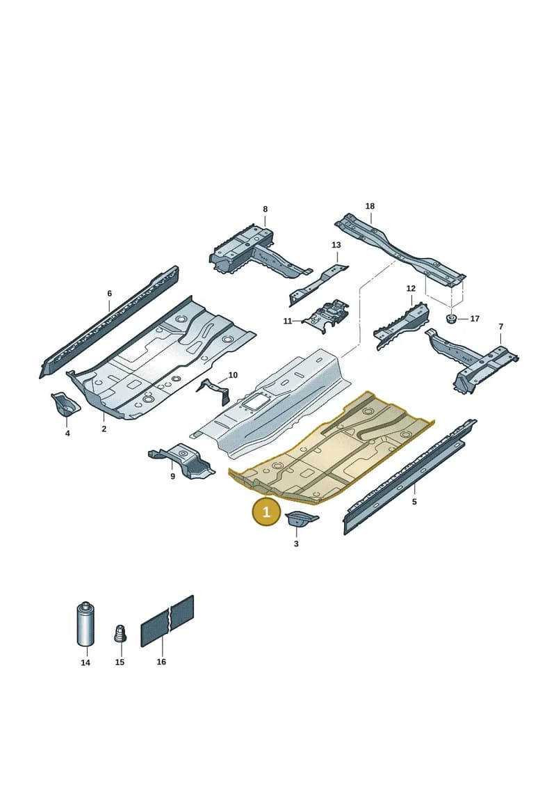 6RA803205A — Skoda Rapid (2012-2022) diagram 62x803010, position 1