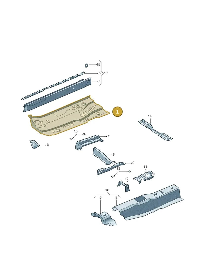 6RA803205A — SEAT Toledo (2015-2019) diagram 740803100, position 1