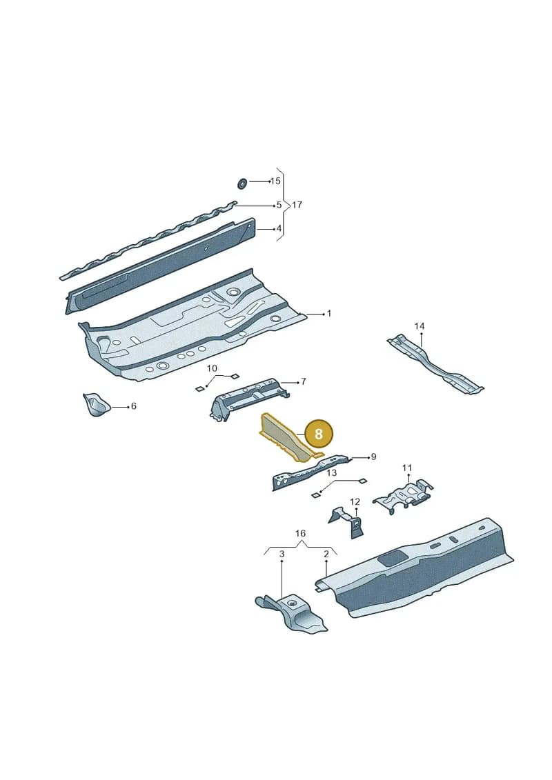 6RA803234 — Skoda Rapid (2012-2022) diagram 740803100, position 8