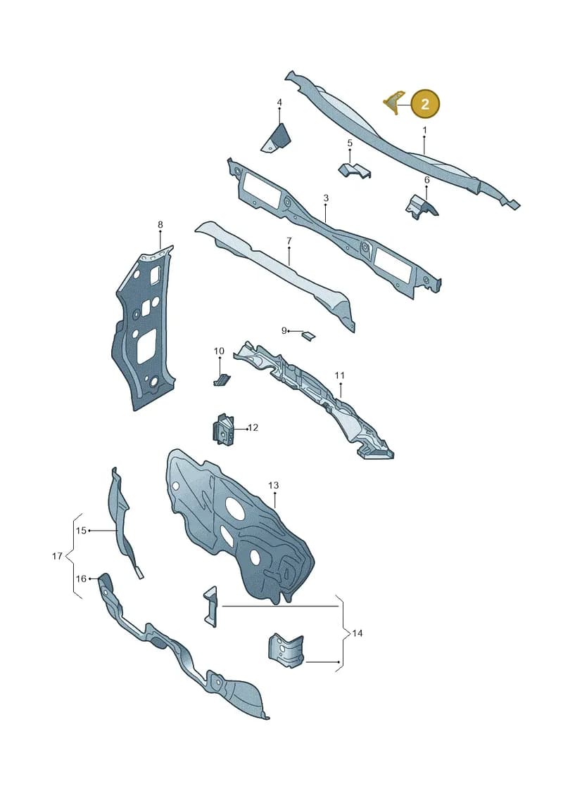 6RA803383A — SEAT Toledo (2015-2019) diagram 740803150, position 2