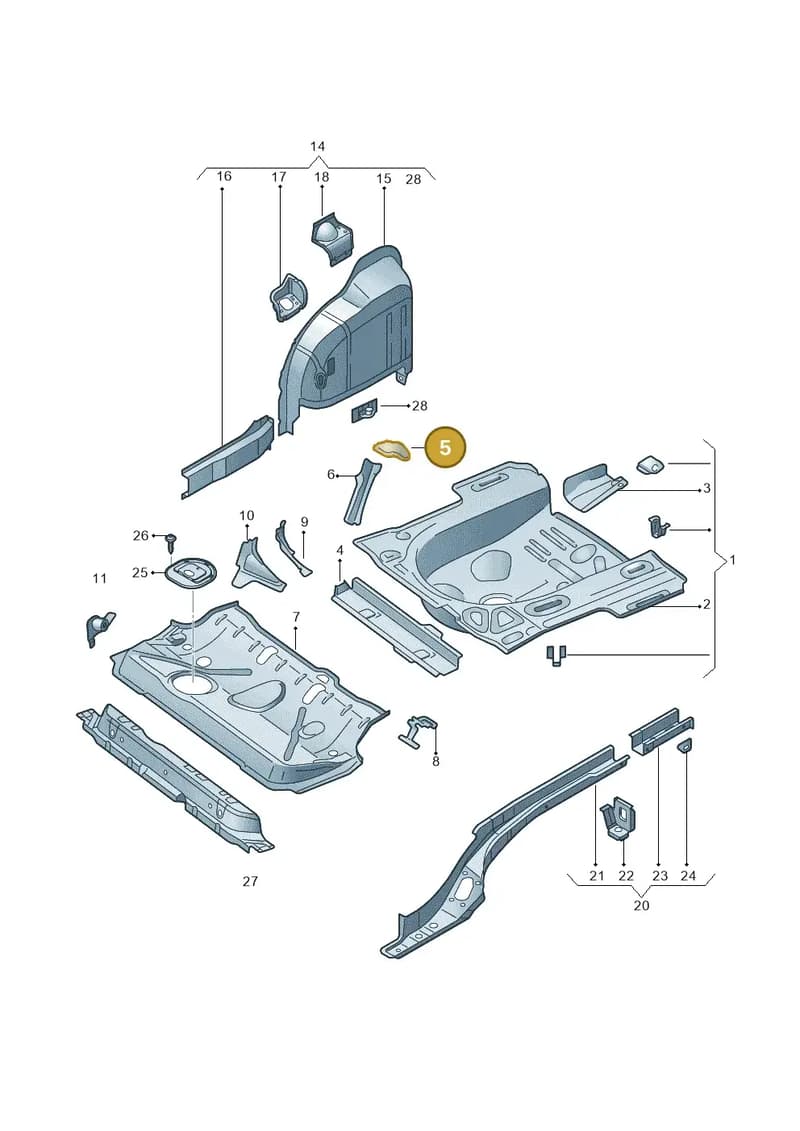 6RA803448 — SEAT Toledo (2015-2019) diagram 740803200, position 5