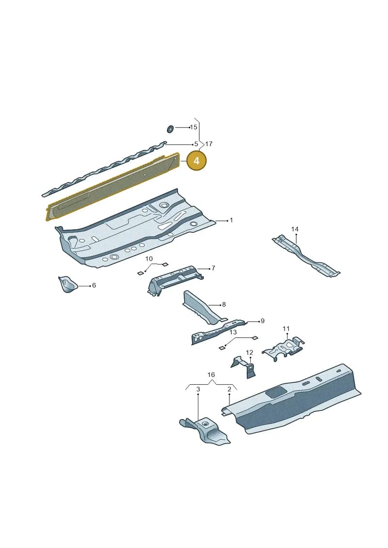 6RA803755 — SEAT Toledo (2015-2019) diagram 740803100, position 4