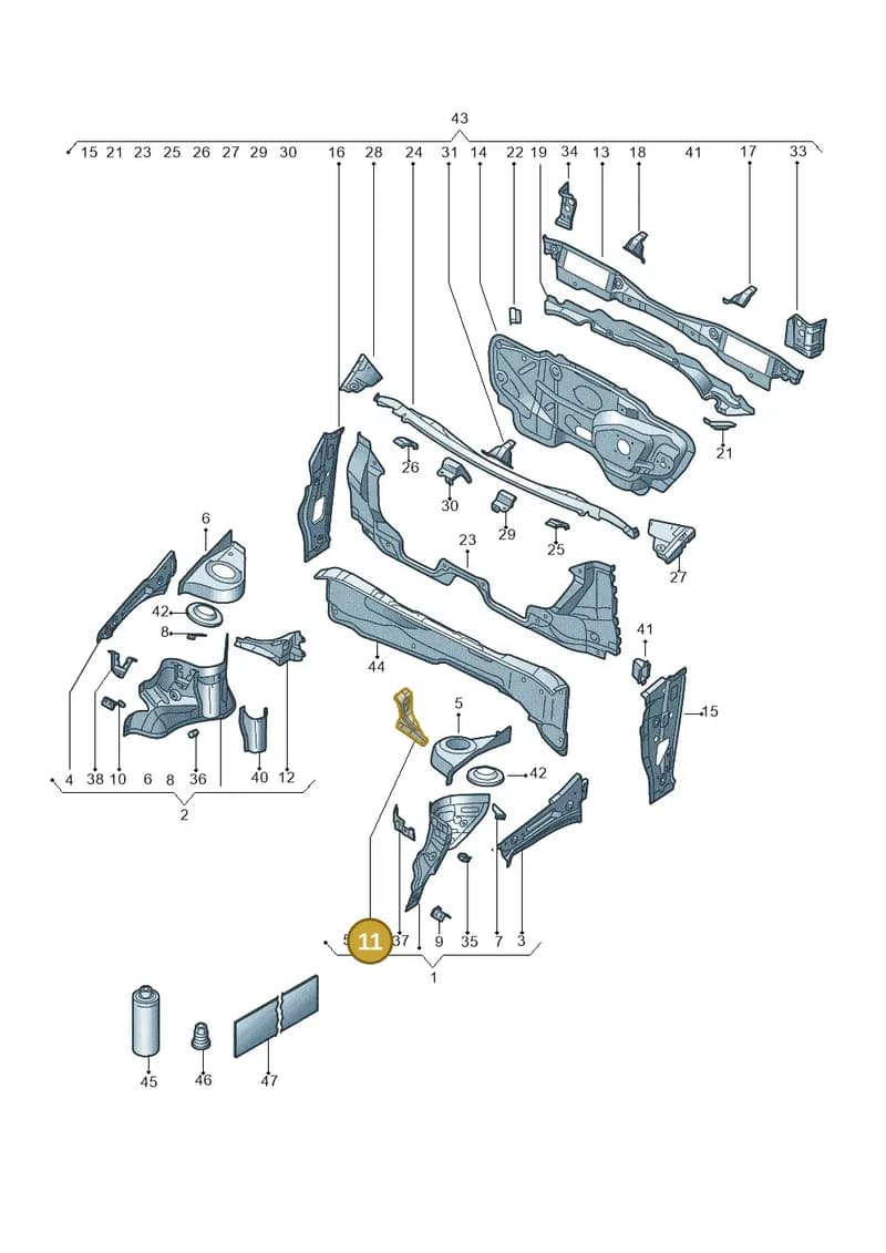 6RA805029 — Skoda Rapid (2012-2022) diagram 62x803005, position 11
