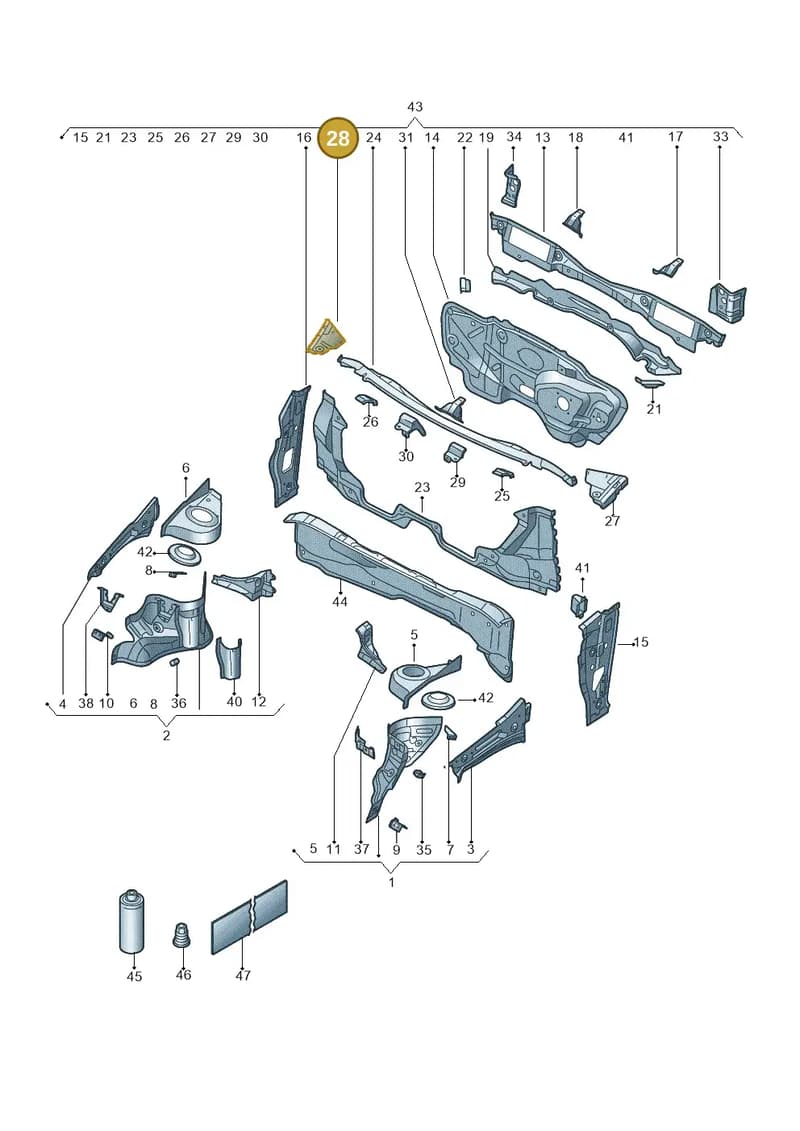 6RA806600A — Skoda Rapid (2012-2022) diagram 62x803005, position 28