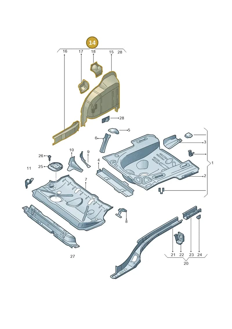 6RA809851B — SEAT Toledo (2015-2019) diagram 740803200, position 14