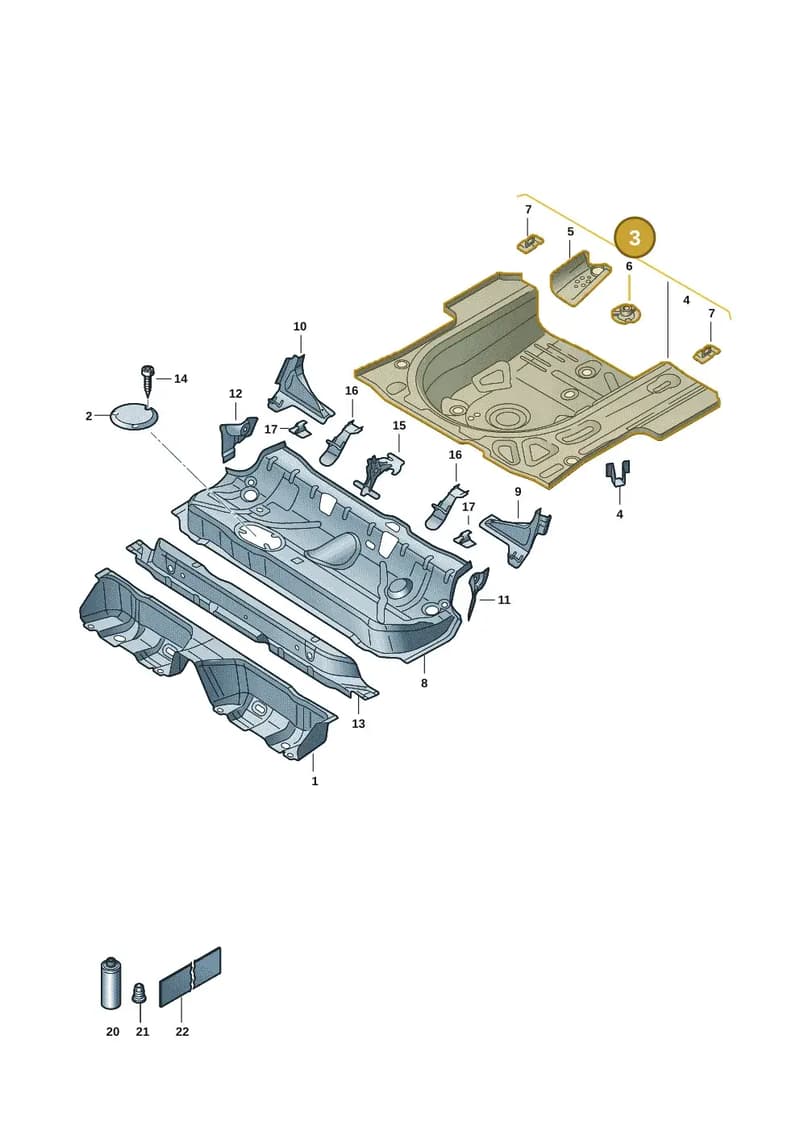 6RA813114A — Skoda Rapid (2012-2022) diagram 62x803020, position 3