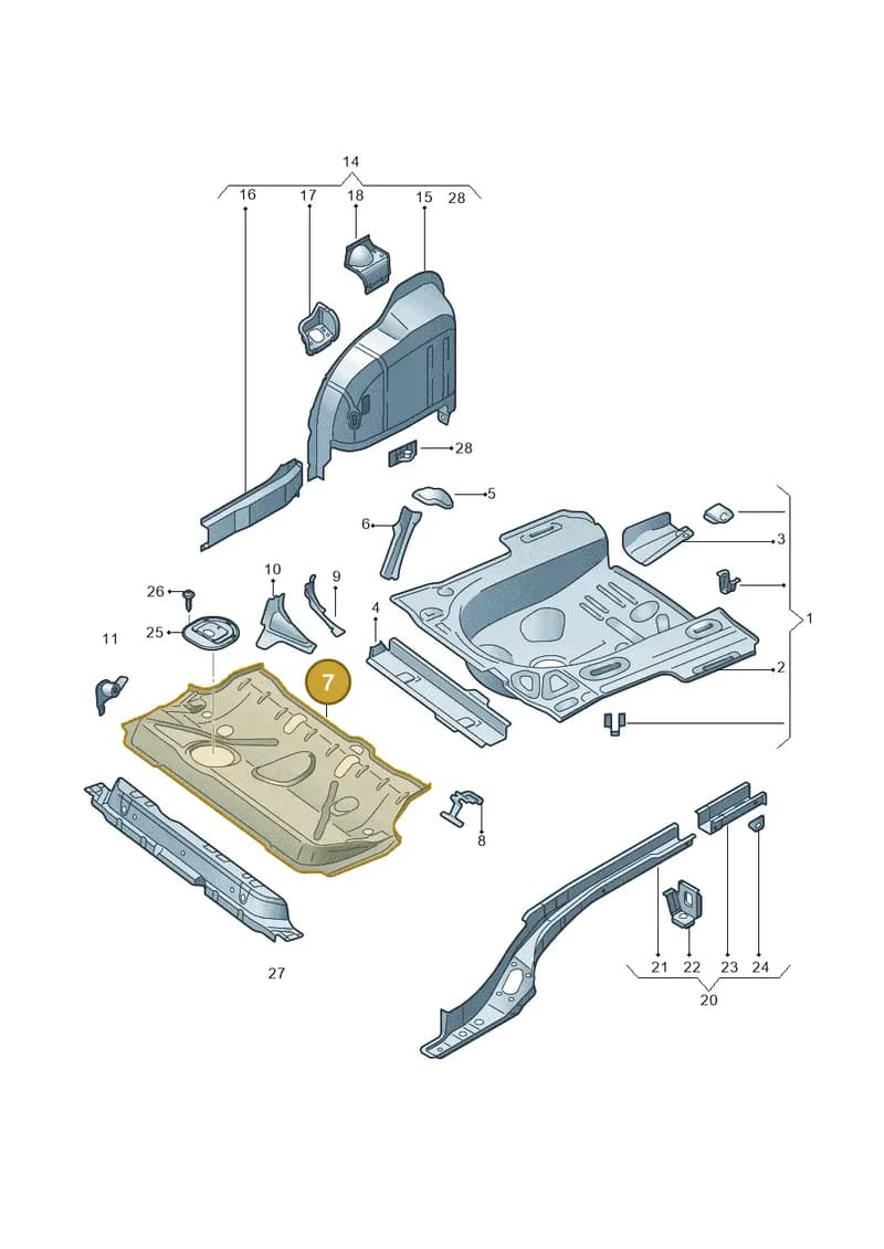 6RA813115 — SEAT Toledo (2015-2019) diagram 740803200, position 7
