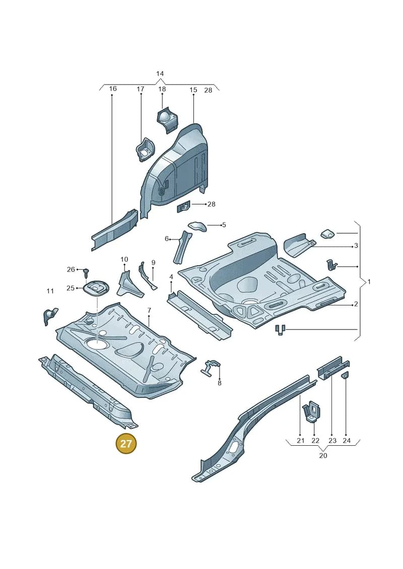 6RA813147 — SEAT Toledo (2015-2019) diagram 740803200, position 27