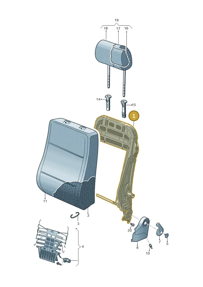 6RA881045K — SEAT Toledo (2015-2019) diagram 740881500, position 1
