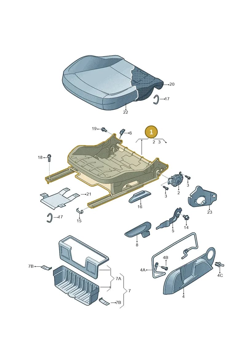 6RA881105F — SEAT Toledo (2015-2019) diagram 740881010, position 1