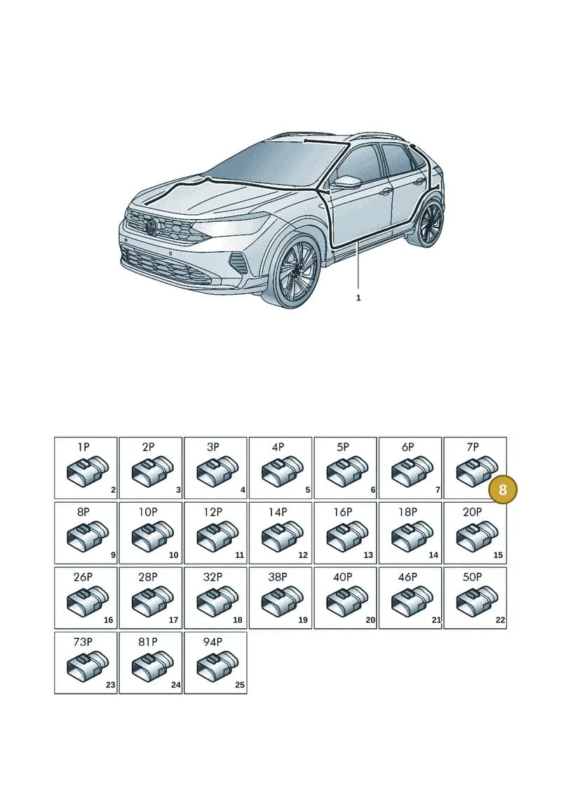 6RA971975 — Volkswagen Nivus (2020-) diagram 67b971080, position 8
