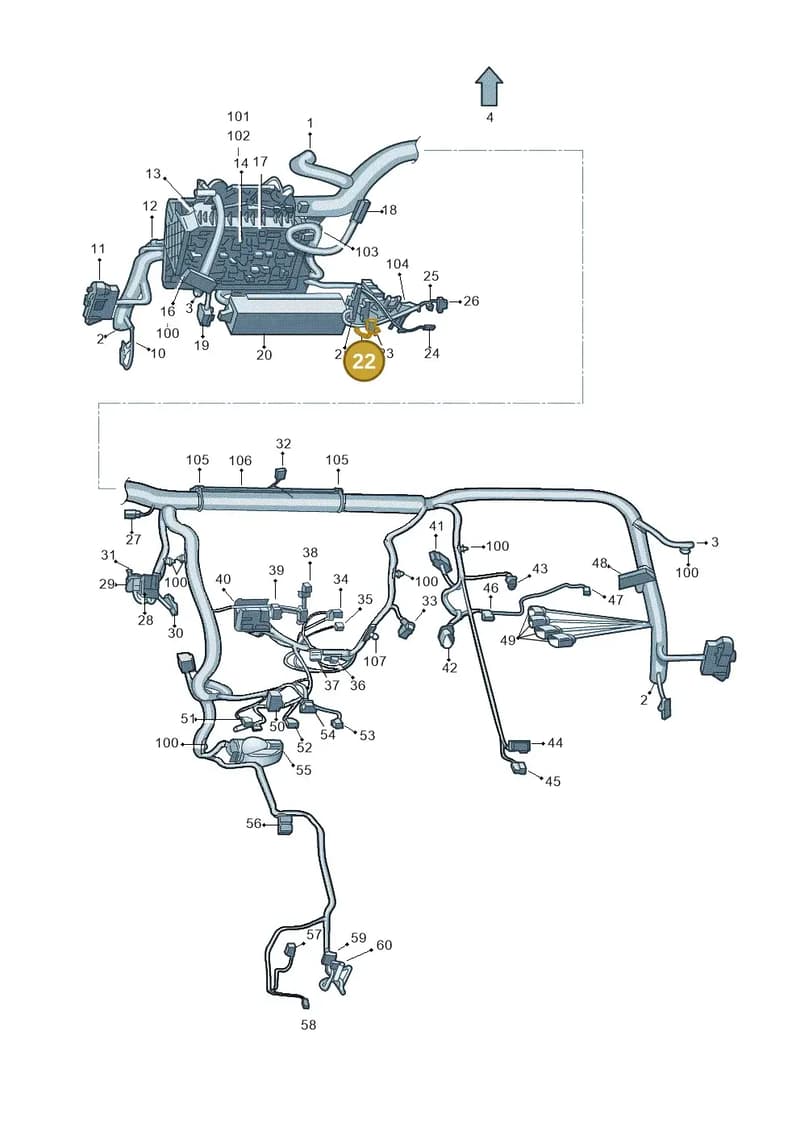 6RA971975 — Skoda Rapid (2012-2022) diagram 740971850, position 22