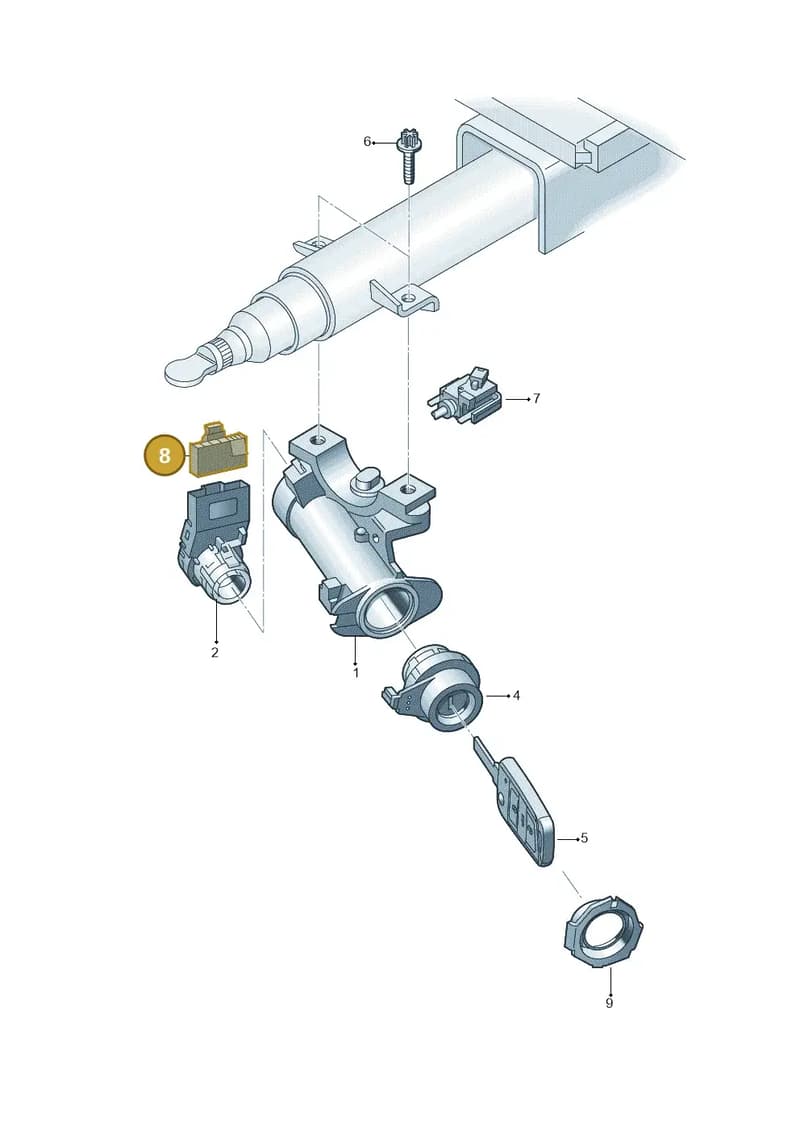 6RA971975 — Skoda Fabia (2014-2022) diagram 797905700, position 8