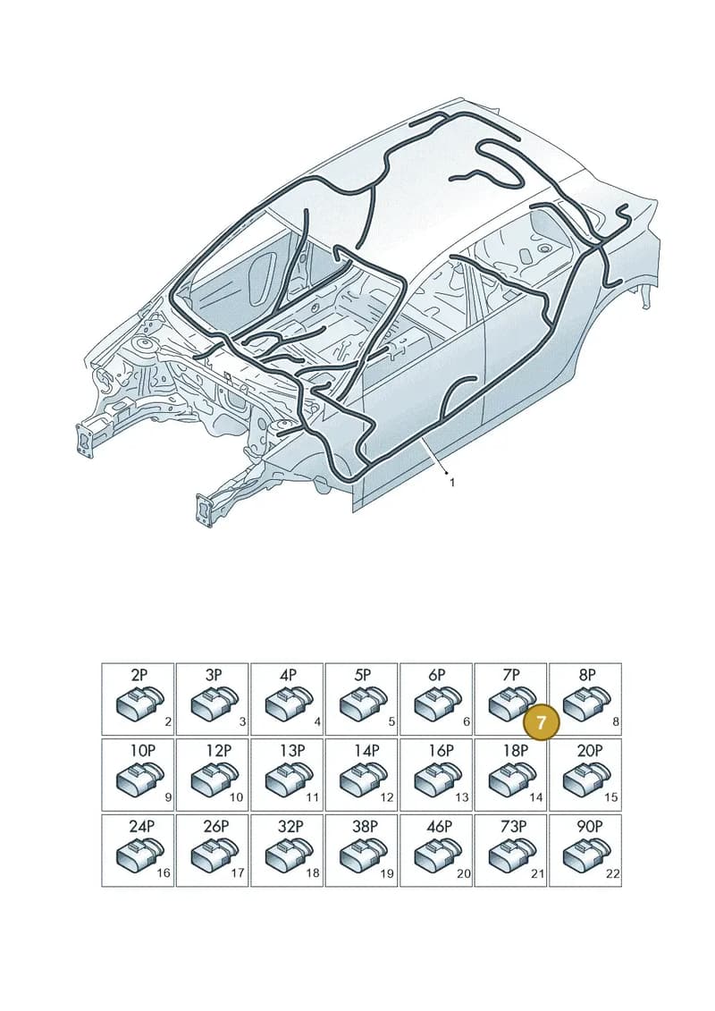 6RA971975 — Volkswagen Polo (2017-2025) diagram 837971810, position 7