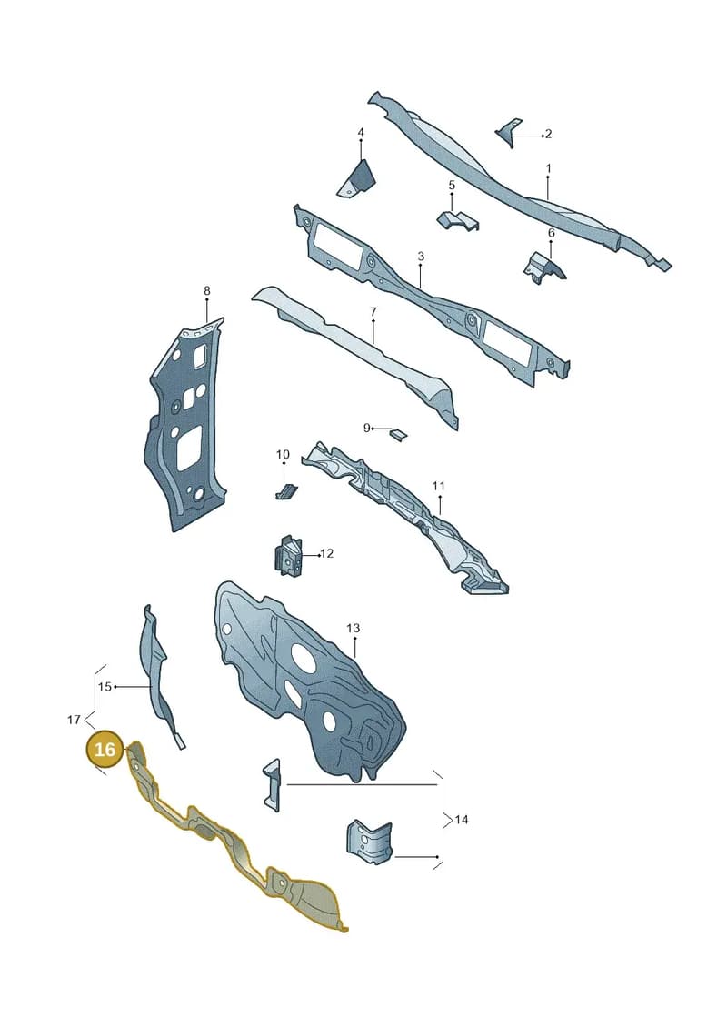 6RG802222 — Skoda Rapid (2012-2022) diagram 740803150, position 16