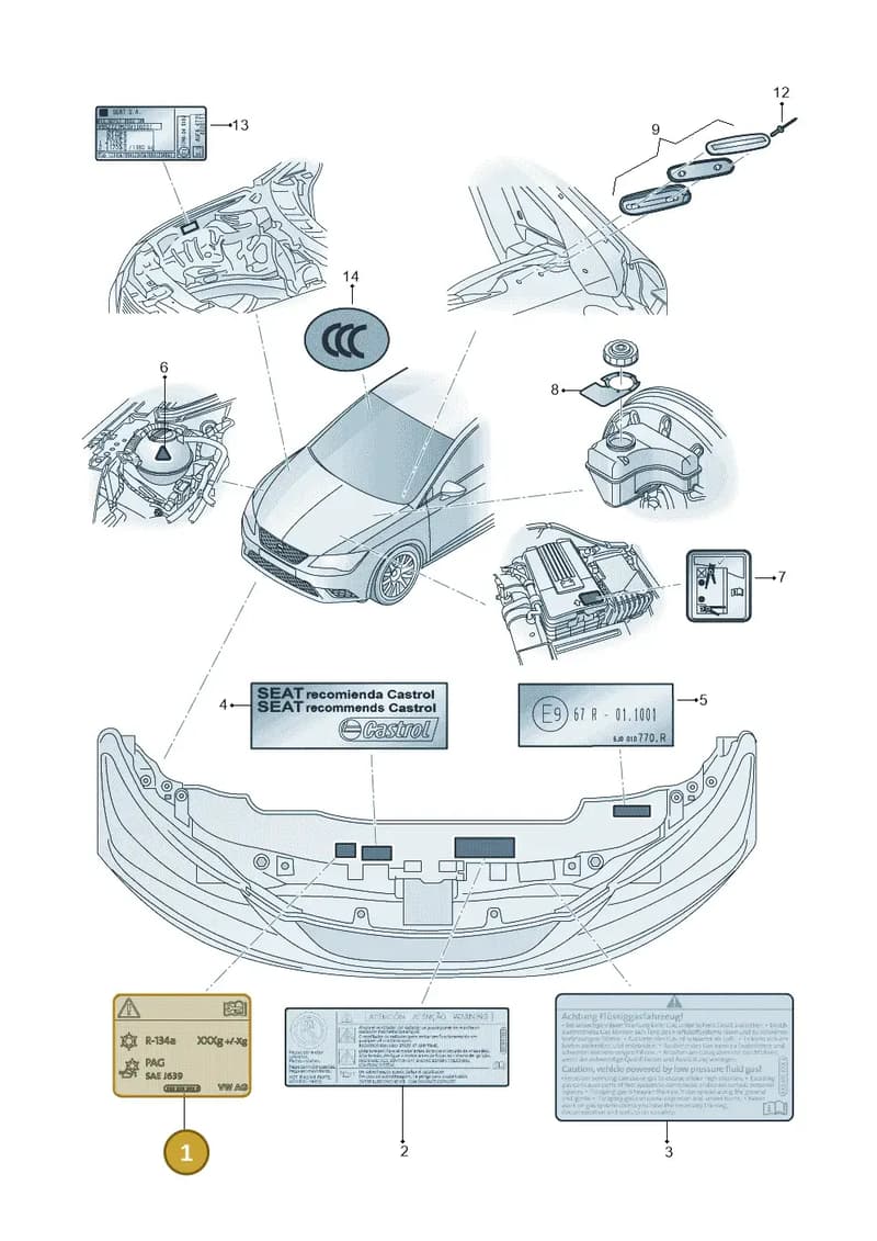 6V0010033 — SEAT Toledo (2015-2019) diagram 754010000, position 1