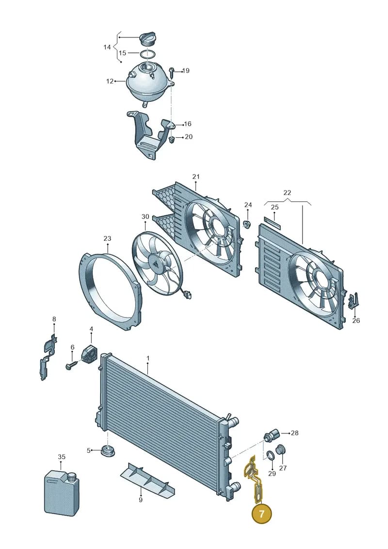6V0121283 — Skoda Fabia (2014-2022) diagram 773121810, position 7