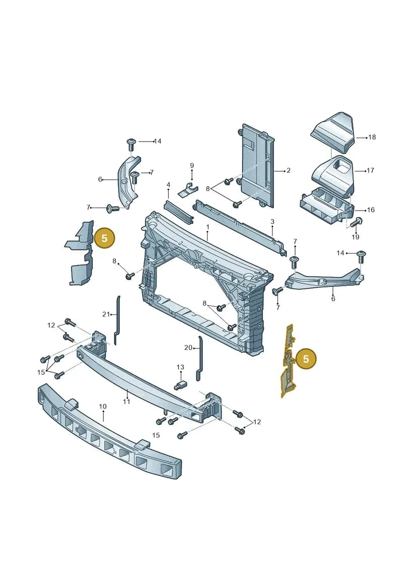 6V0121283 — Skoda Fabia (2014-2022) diagram 797805000, position 5