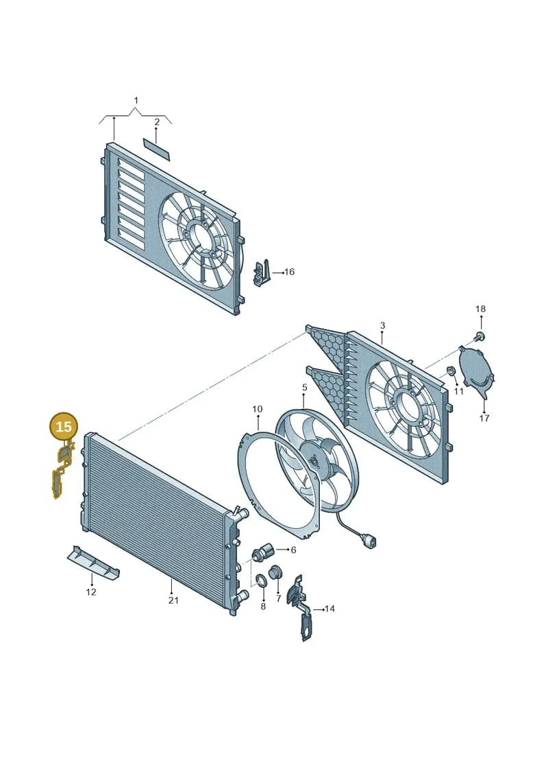 6V0121284 — Skoda Fabia (2014-2022) diagram 672121950, position 15