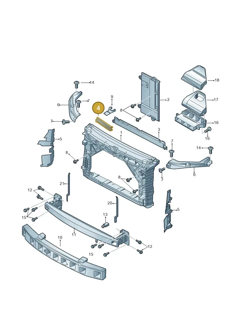 6V0129621 — Skoda Fabia (2014-2022) diagram 797805000, position 4