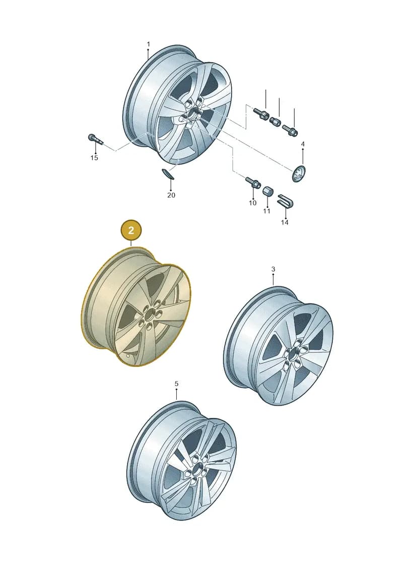 6V0601025A8Z8 — Skoda Fabia (2014-2022) diagram 797601500, position 2