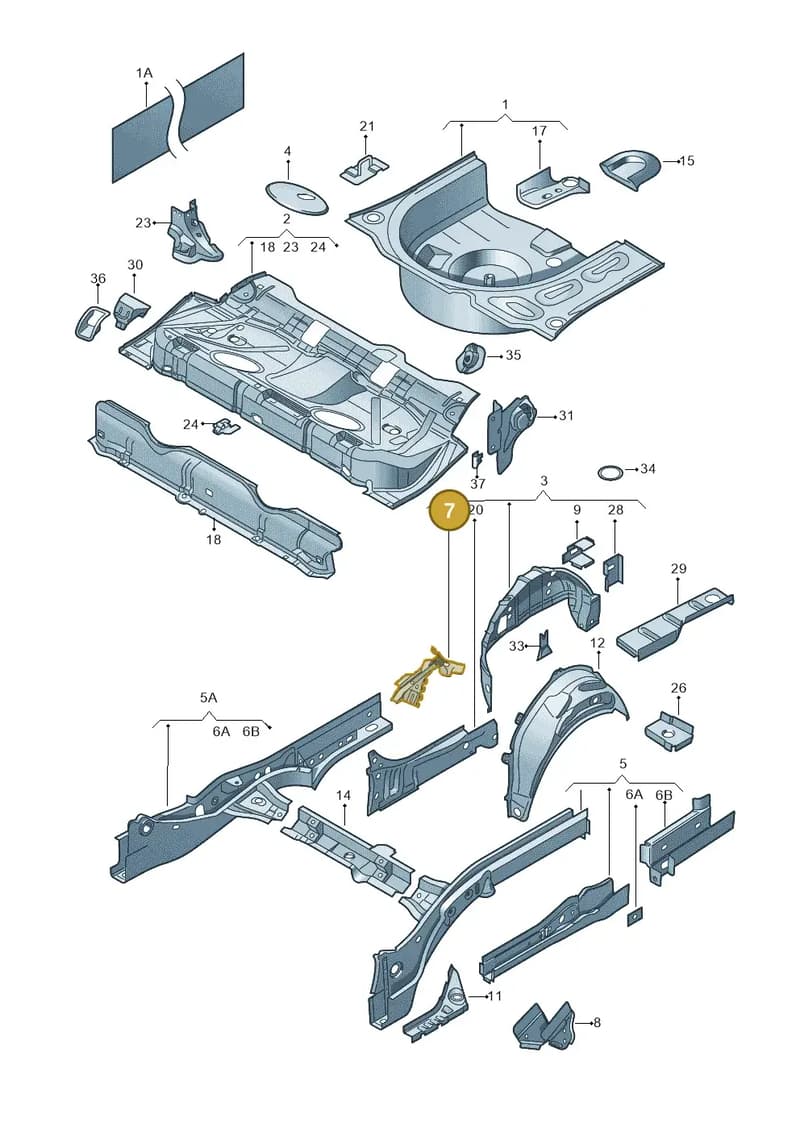 6V0803447 — Skoda Fabia (2014-2022) diagram 797803200, position 7