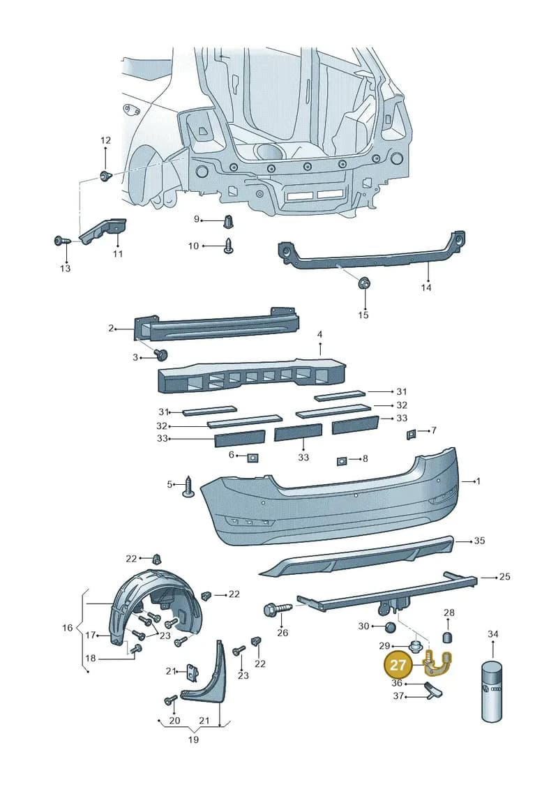 6V0803902 — Skoda Fabia (2014-2022) diagram 797807060, position 27
