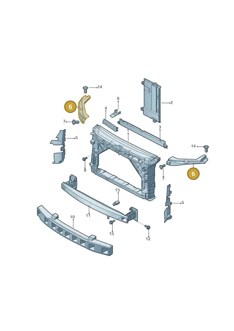 6V0805932 — Skoda Fabia NF HB (2015-2018) diagram 864805000, position 6