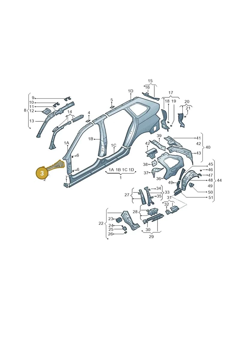 6V0806165 — Skoda Fabia (2014-2022) diagram 797809350, position 3