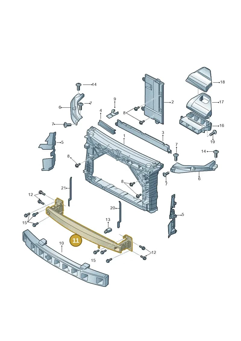 6V0807109B — Skoda Fabia (2014-2022) diagram 797805000, position 11