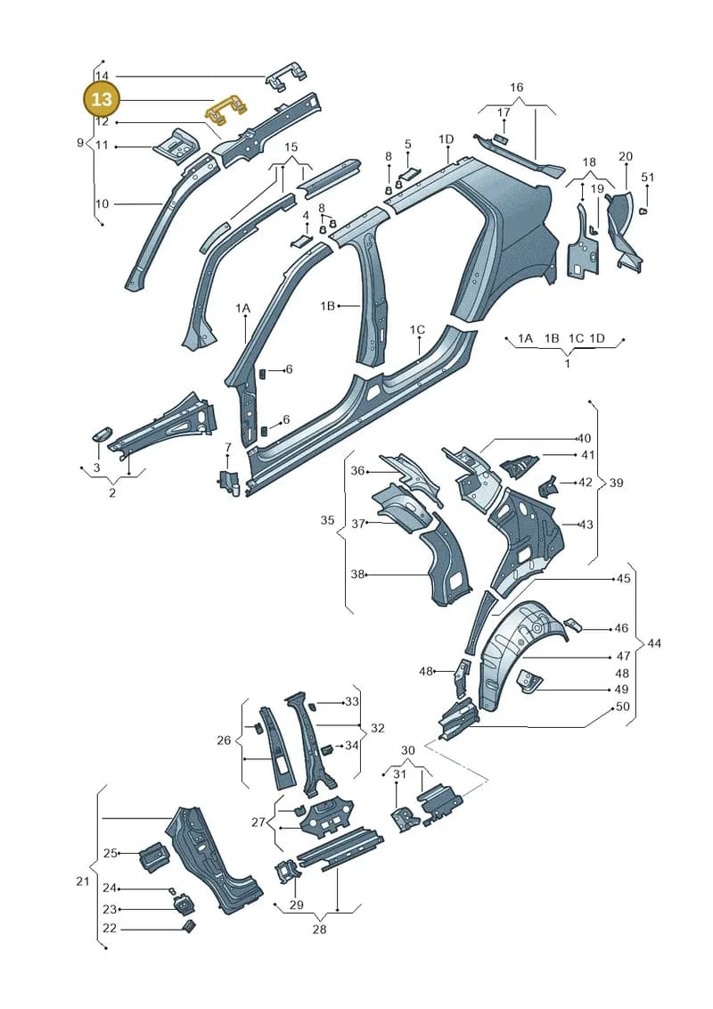 6V0809118 — Skoda Fabia (2014-2022) diagram 797809300, position 13
