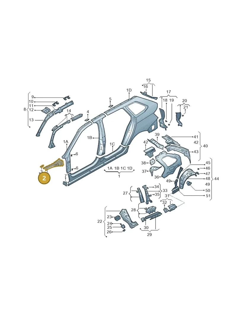 6V0810136 — Skoda Fabia (2014-2022) diagram 797809350, position 2