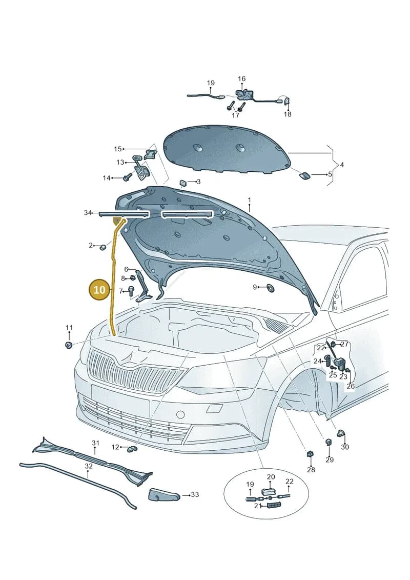 6V0823363B — Skoda Fabia (2014-2022) diagram 797823000, position 10