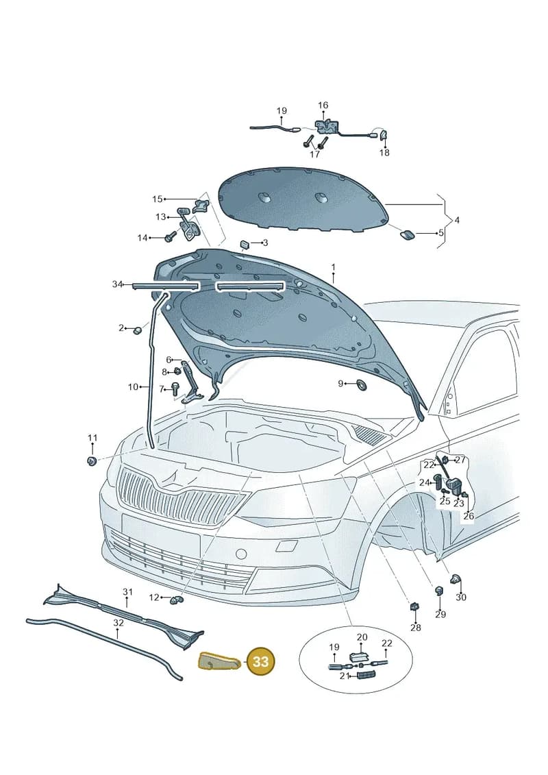 6V0823713 — Skoda Fabia (2014-2022) diagram 797823000, position 33