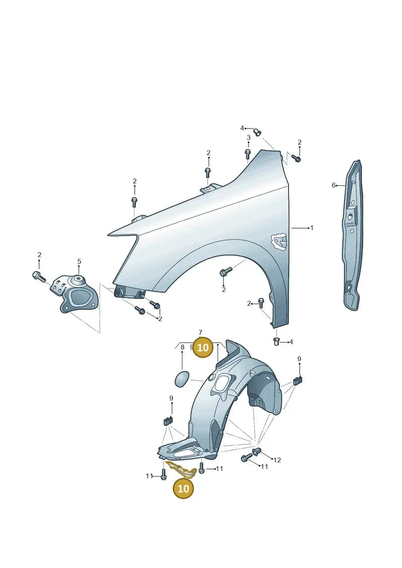 6V0853887A — Skoda Fabia (2014-2022) diagram 797821000, position 10
