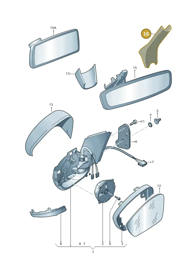6V0857593A9B9 — Skoda Fabia (2014-2022) diagram 797857400, position 16