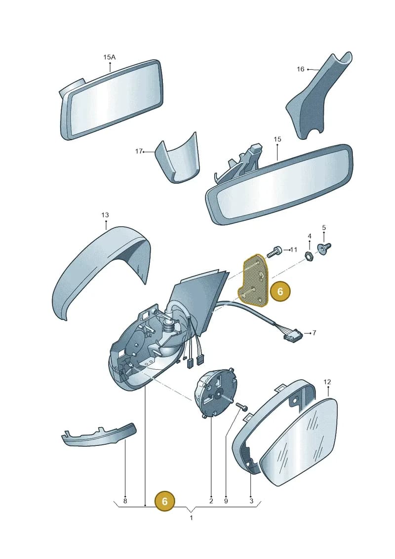 6V0857934 — Skoda Fabia (2014-2022) diagram 797857400, position 6