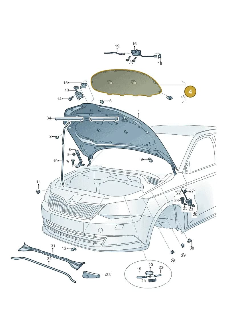6V0863831 — Skoda Fabia (2014-2022) diagram 797823000, position 4