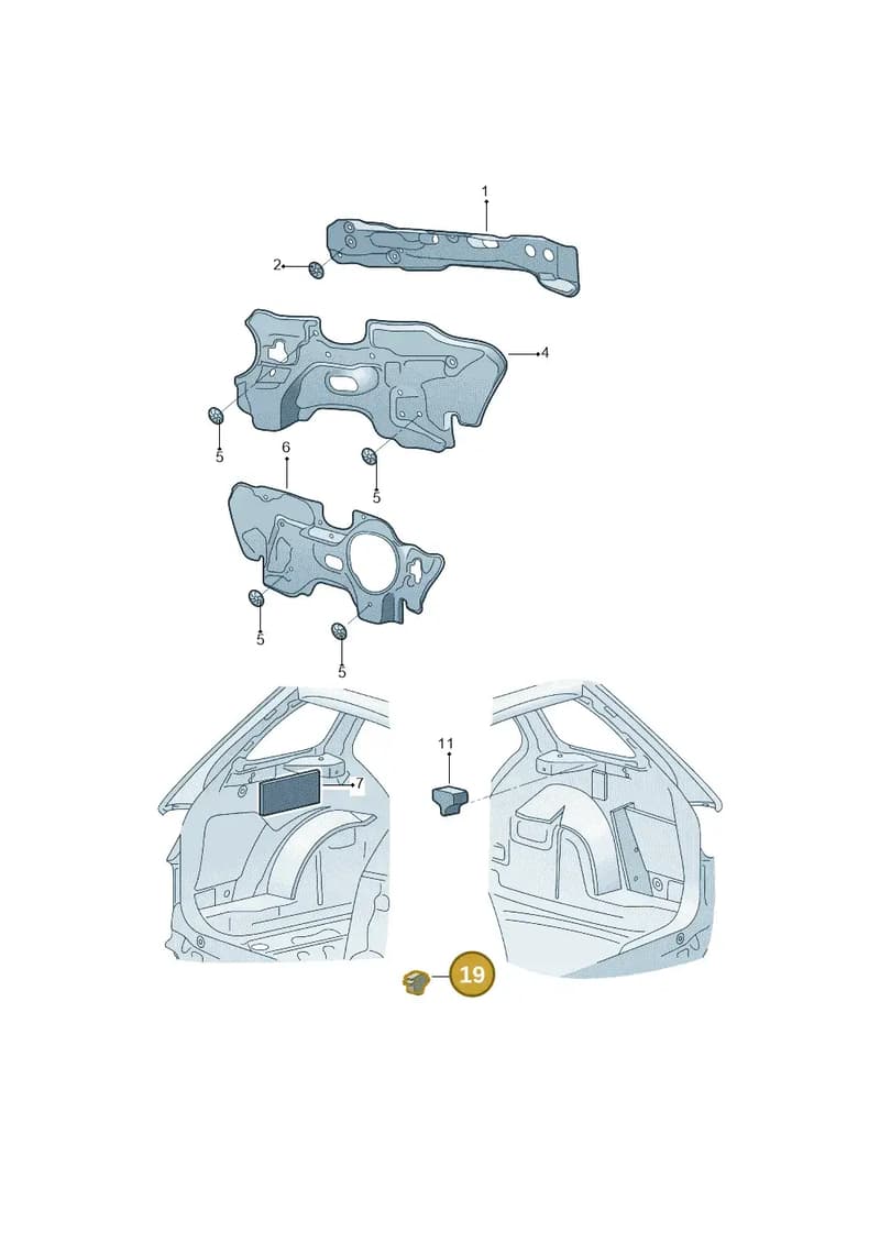 6V0864237 — Skoda Fabia NF HB (2015-2018) diagram 864863300, position 19