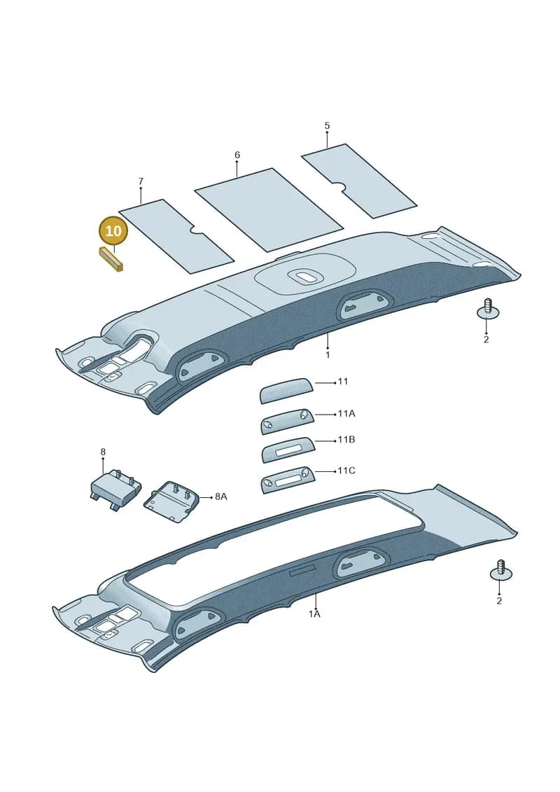 6V0867596A — Skoda Fabia (2014-2022) diagram 797867550, position 10